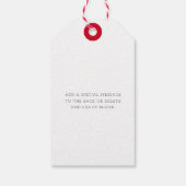 Rode Kerstman Jas Kerstmis Cadeaulabel (Achterkant)