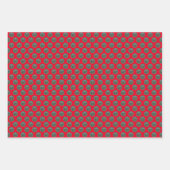 Rode Kerstman Kerstmis Inpakpapier Vel (Voorkant)