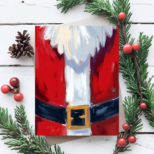 Rode Kerstman Pakket Kerstmis Feestdagenkaart