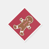 Rode Kerstman servetten (Hoek)
