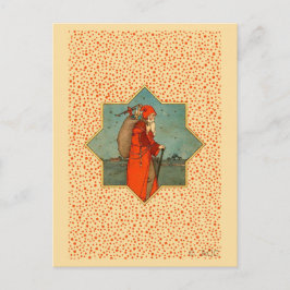  Rode Kerstman St. Nicholas Feestdagenkaart