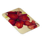 Rode Kerstmis Amaryllis Foto Magneet (Rechterzijde)
