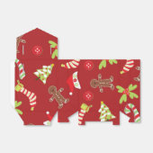 Rode Kerstmis Bedankdoosjes (Uitgevouwen)