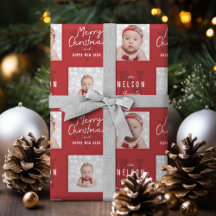 Rode Kerstmis Calligraphy Familie 2 foto