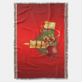 Rode Kerstmis Deken (Voorkant Verticaal)