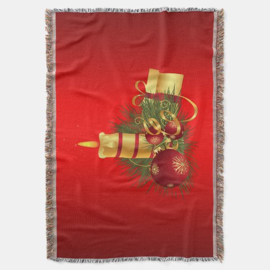 Rode Kerstmis Deken (Voorkant Verticaal)