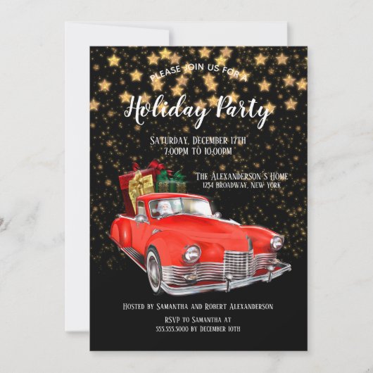 Rode Kerstmis Kaart (Voorkant)