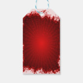 Rode Kerstmis met sneeuwpop Cadeaulabel (Achterkant)