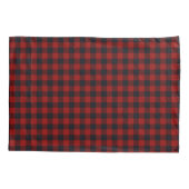 Rode Kerstpatroon Fleece Deken Kussensloop (Achterkant)