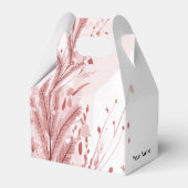 Rode Kerstpijnboom Sneeuw Decoratie Mooi Bedankdoosjes (Achterkant)