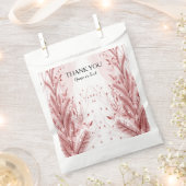 Rode Kerstpijnboom Sneeuw Decoratie Mooi Bedankzakje (Geknipt)