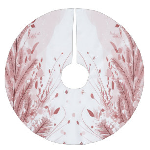 Rode Kerstpijnboom Sneeuw Decoratie Mooi Kerstboom Rok