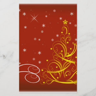 Rode kerstscène briefpapier