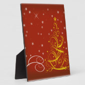 Rode kerstscène fotoplaat (Zijkant)