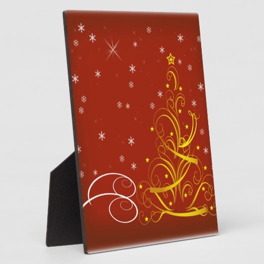 Rode kerstscène fotoplaat (Zijkant)