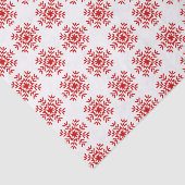 rode kerstsnowflake tissuepapier (Detail)