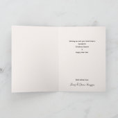 Rode Kerstversiering Feestelijke Groet Feestdagen Kaart (Binnen)