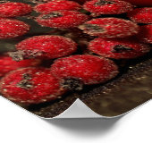 Rode kerstversiering poster (Hoek)