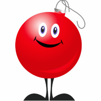 rode kerstversiering staand fotobeeldje 