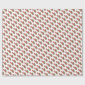 Rode Kerstwagen Boerderij Fresh Trees Cadeaupapier (Vlak)