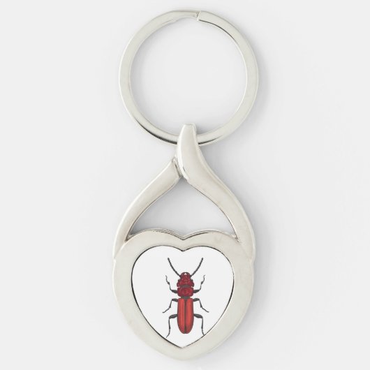 Rode kever sleutelhanger (Voorkant)