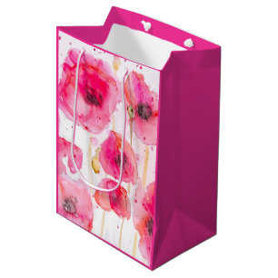 Rode Klaproos Poppies Bloem Bloemisterij Waterverf Medium Cadeauzakje