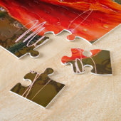 Rode klaprozen legpuzzel (Zijkant)