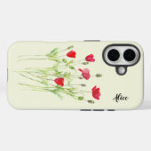 Rode klaprozen zomerweide, wilde bloemen Case-Mate iPhone case (Achterkant (horizontaal))