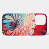 Rode kleur iPhone hoesje (Achterkant horizontaal)