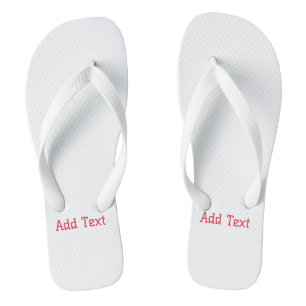Rode kleur met toegevoegde tekst gedrukte Lovely-S Teenslippers