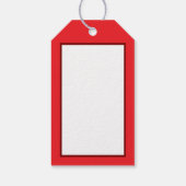 Rode Kleur Pop Custom Foto Labels Cadeaulabel (Achterkant)