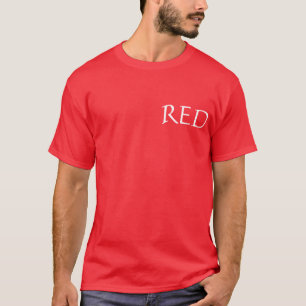 Rode kleur t-shirt