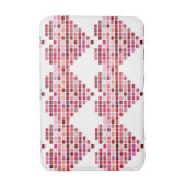 Rode kleurenpalet, rode stalen met hartvorm badmat (Voorkant Verticaal)