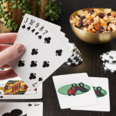Rode kleurrijke Roller Onderzetter Ride Pokerkaarten (Insitu)