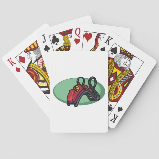Rode kleurrijke Roller Onderzetter Ride Pokerkaarten (Achterkant)