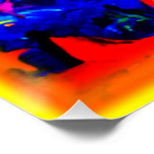 Rode kleurrijke sterren. Bestel nu Perfect Poster (Hoek)