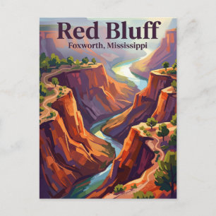 Rode Klif Mississippi Briefkaart