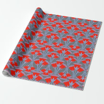 Rode Klokjesbloem Cadeaupapier