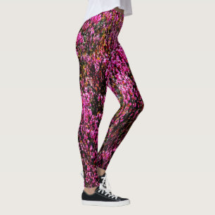 Rode knop bloemen.......... leggings