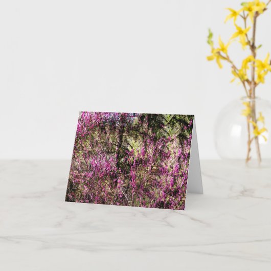 Rode knop Bomen....... Kaart (Gele Bloem)