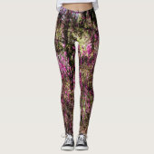 Rode knop Bomen...... Leggings (Voorkant)