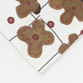 Rode knopen Bruin Papiervloerbedekking Fleece Deken (Hoek)