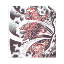 Rode Koi Tatoeage Ontwerp