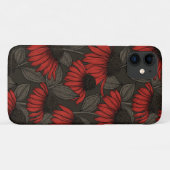 Rode komkommers op bruin Case-Mate iPhone case (Achterkant (horizontaal))