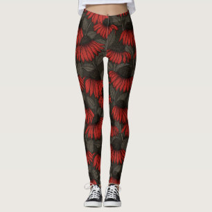 Rode komkommers op bruin leggings