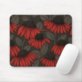 Rode komkommers op bruin muismat (Met muis)