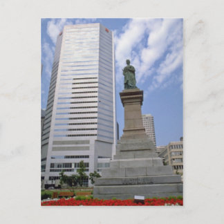 Rode koningin Victoria standbeeld, Montreal, Quebe Briefkaart