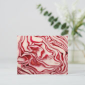 Rode kool briefkaart (Staand voorkant)