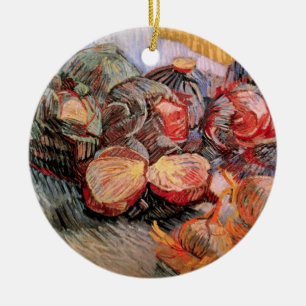 Rode Kool en Uien door Vincent van Gogh Keramisch Ornament