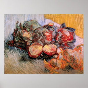 Rode Kool en Uien door Vincent van Gogh Poster